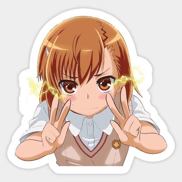 Misaka Mikoto Sticker by Hi Monday